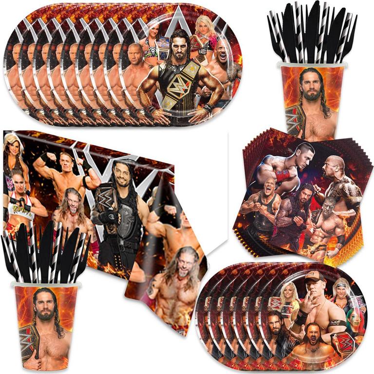 CHAMPBULL WRESTLING PARTY SUPPLIES SET