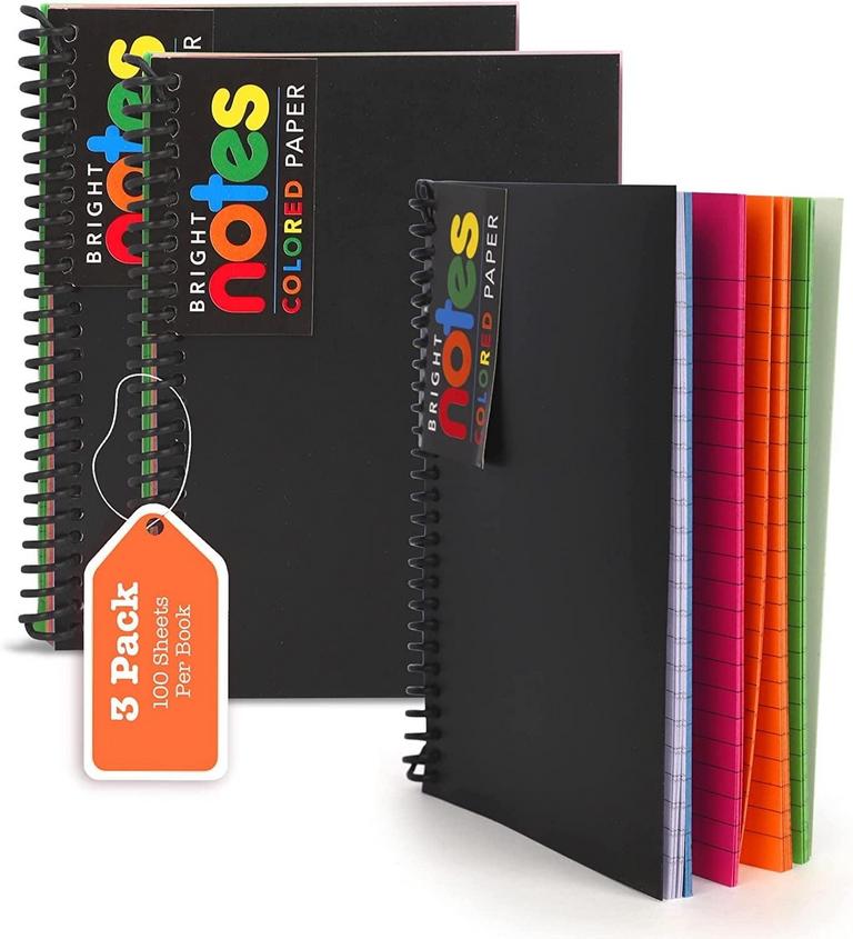 MANALOOM SPIRAL NOTEBOOKS 3PK