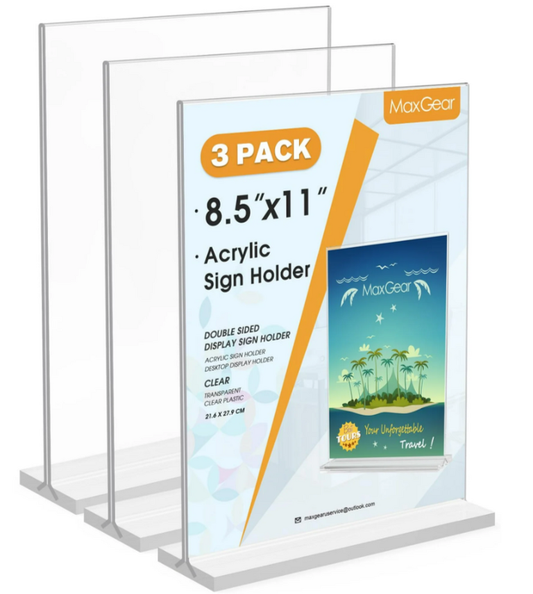 ACRYLIC SIGN HOLDERS