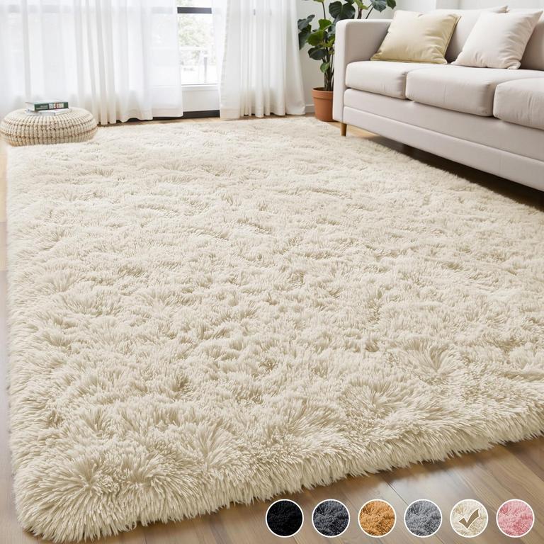 8X10FT FLUFFY AREA RUG