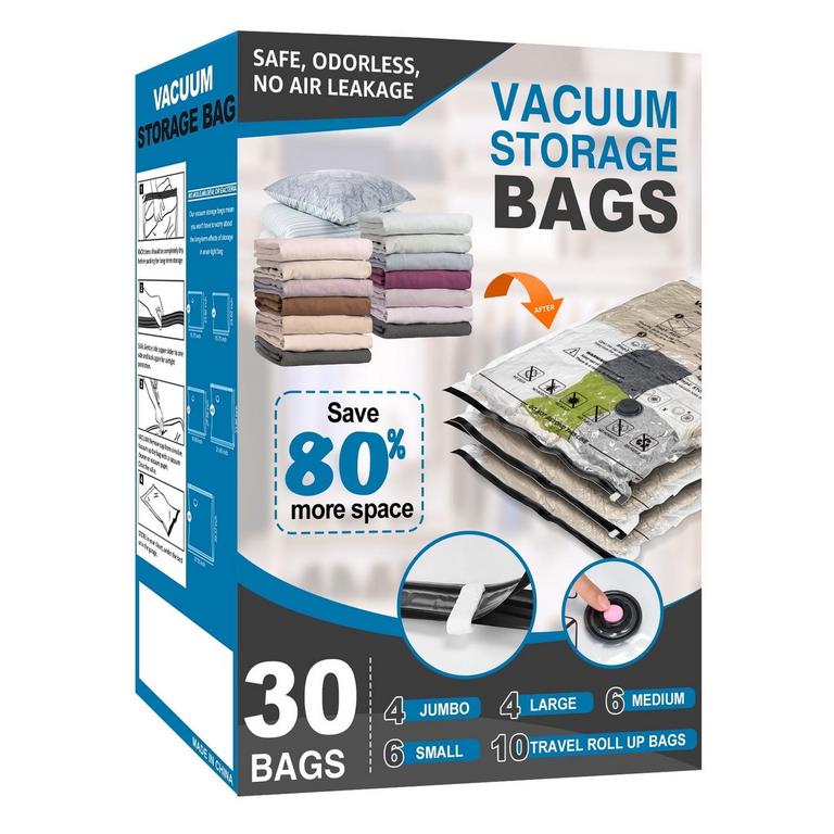 CUBEPOINT VACUUM STORAGE BAGS 30PK