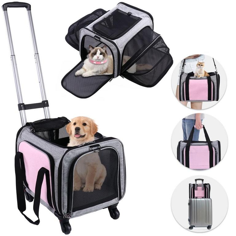 BEBANG PET CARRIER W/ WHEELS S