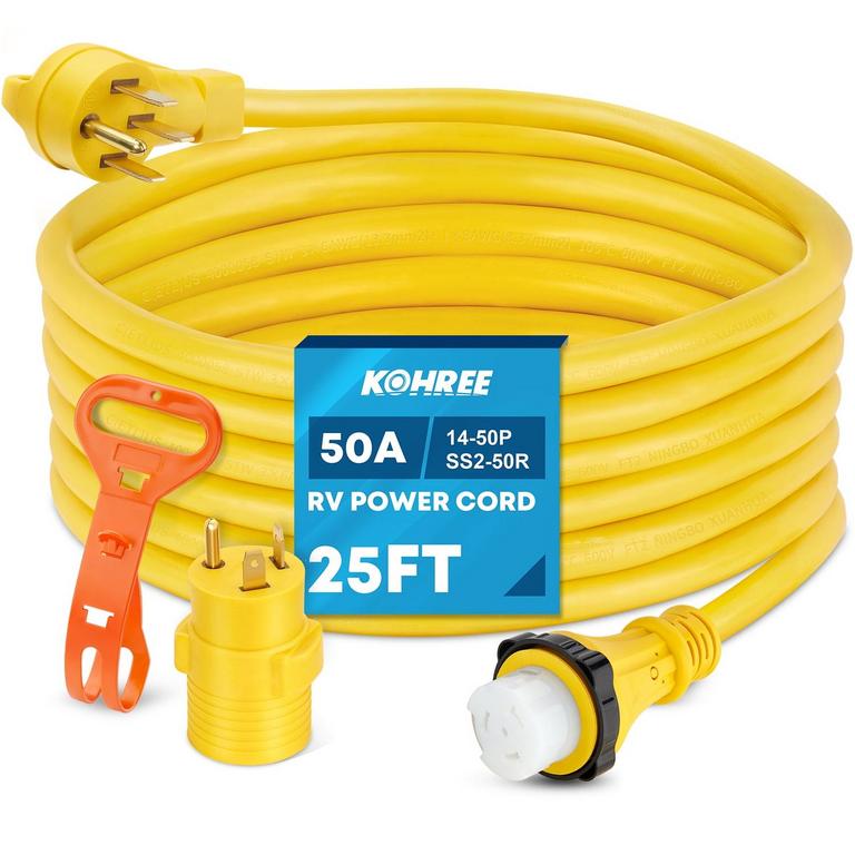 KOHREE 50AMP RV CORD 25FT