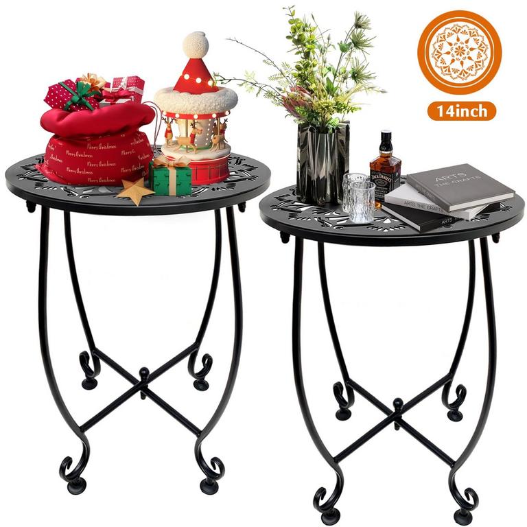 KABB ROUND SIDE TABLES 14IN