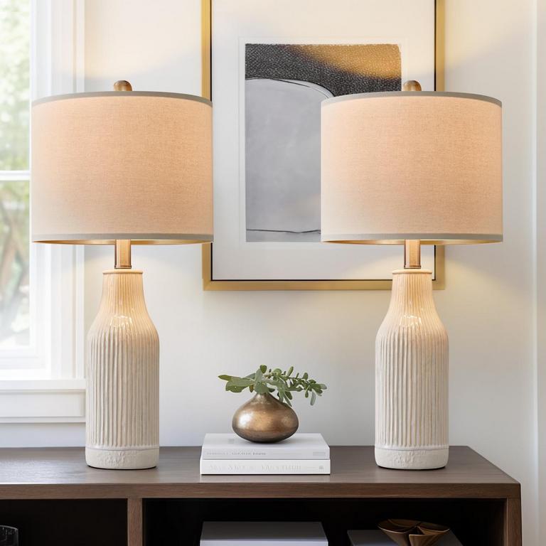 YOKILA TABLE LAMPS SET OF 2 23.25IN