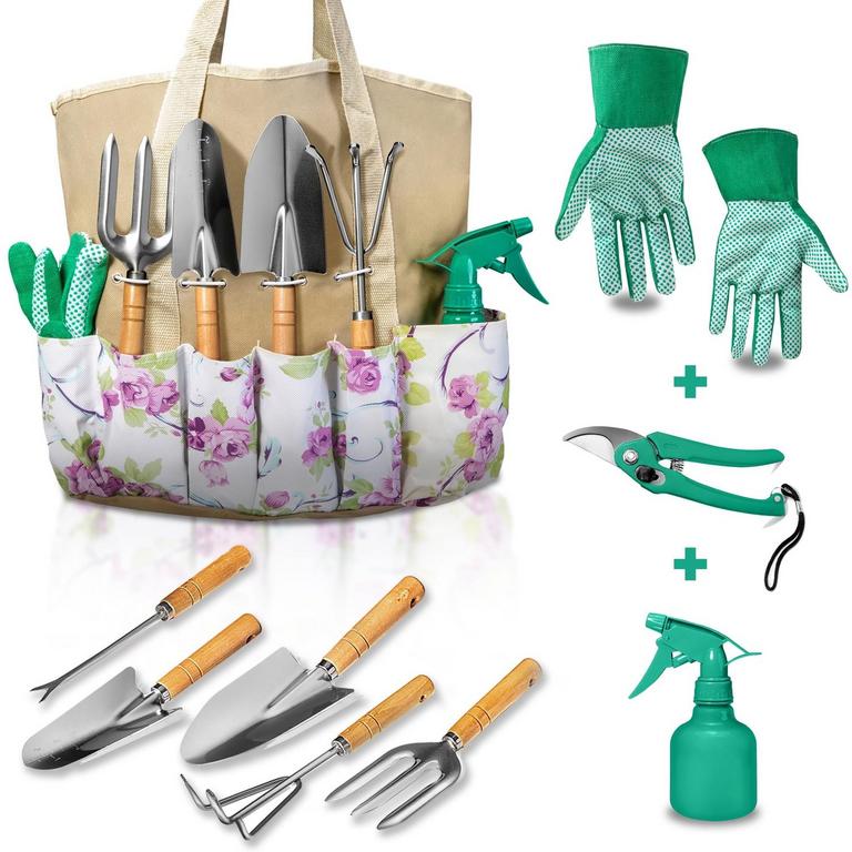 ALLJOY 9PC GARDEN TOOLS SET