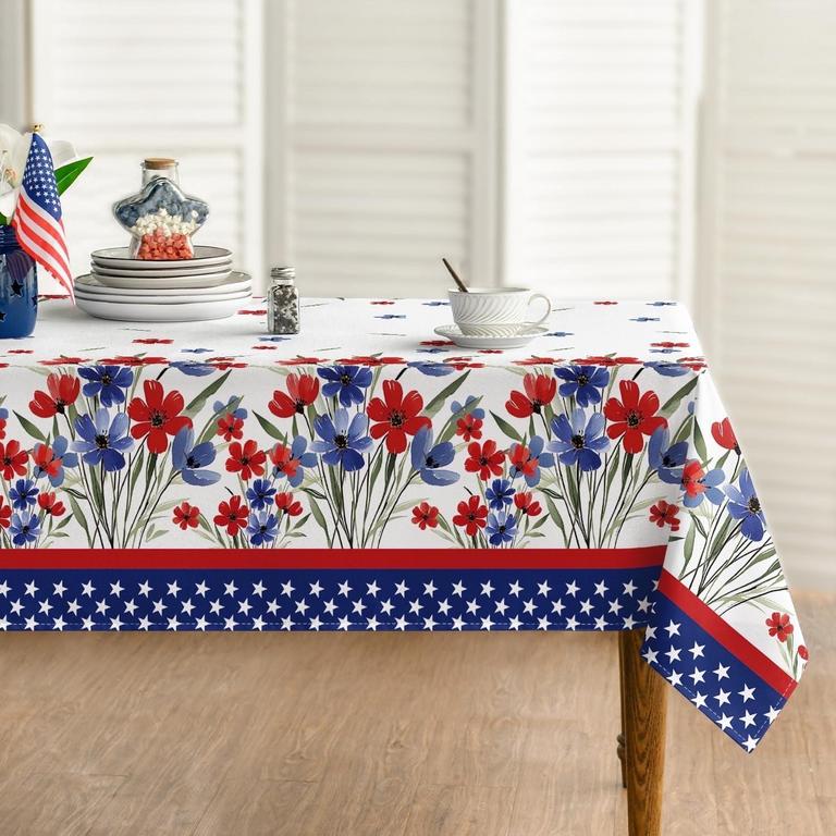 SM:)E PATRIOTIC TABLECLOTH 60IN X 84IN