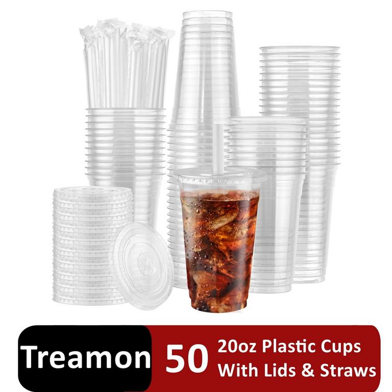 TREAMON 20OZ PLASTIC CUP SETS 50PK