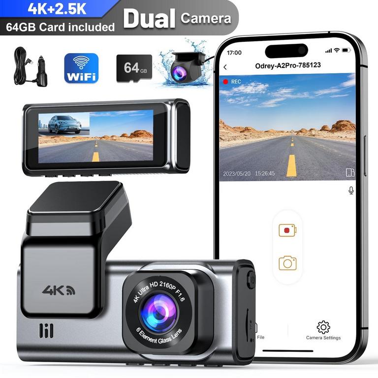 ODREY DASH CAM 4K  2.5K