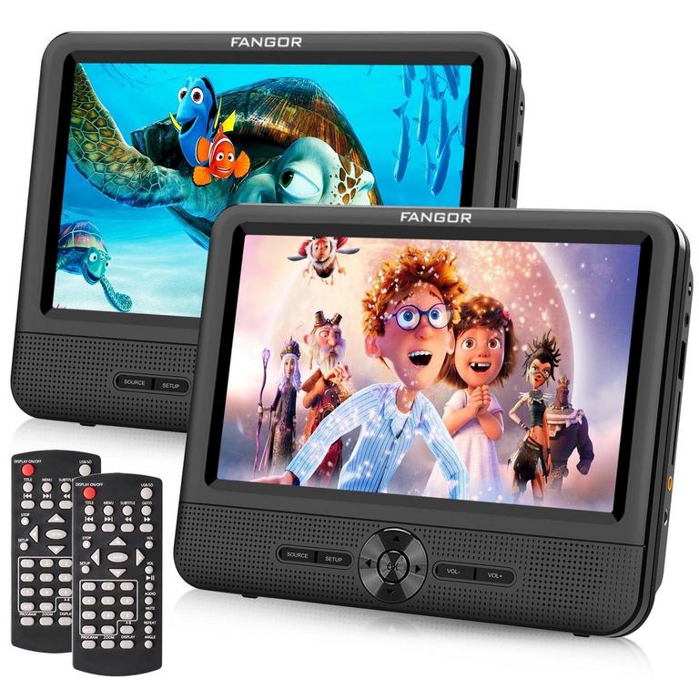 FANGOR 7.5IN DUAL DVD PLAYER