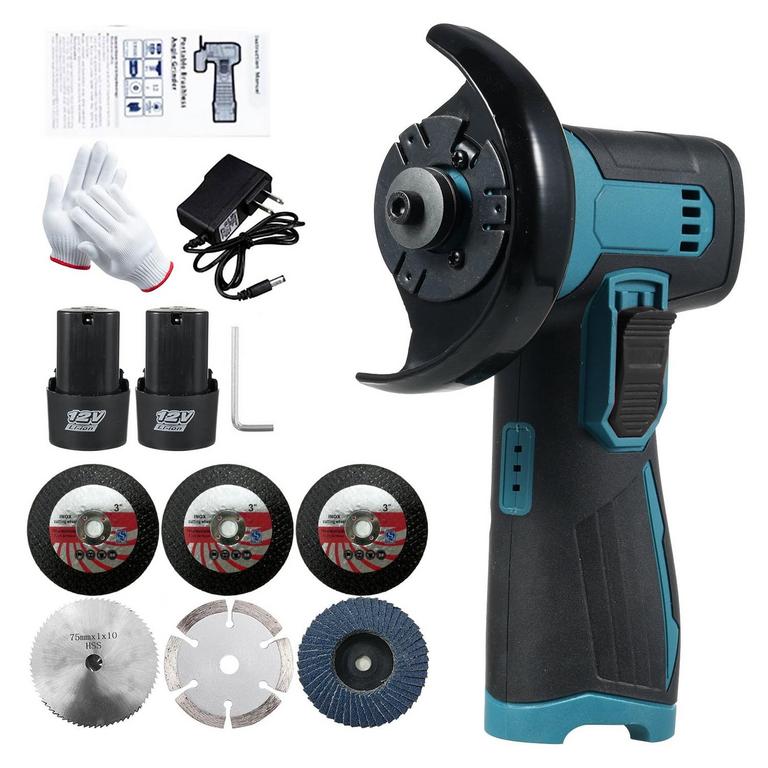 GEEVORKS 12V ANGLE GRINDER KIT