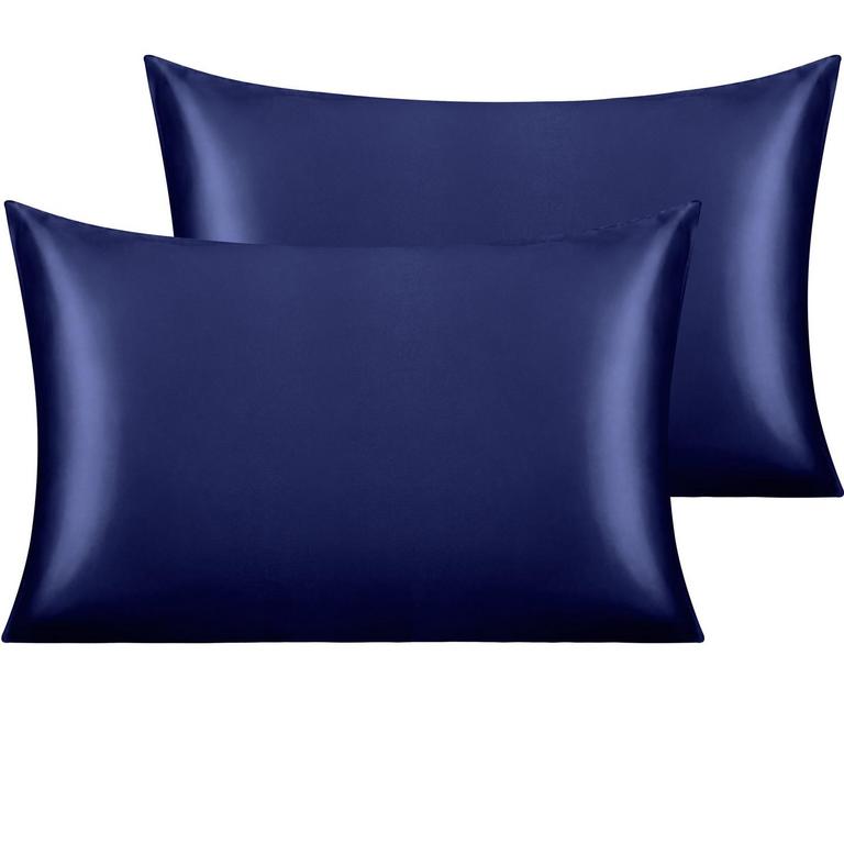 NT BAY SILKY SATIN PILLOWCASES STD 2PK