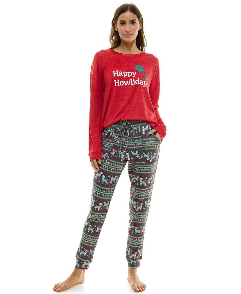 JACLYN WOMENS M CREW NECK PJ SET