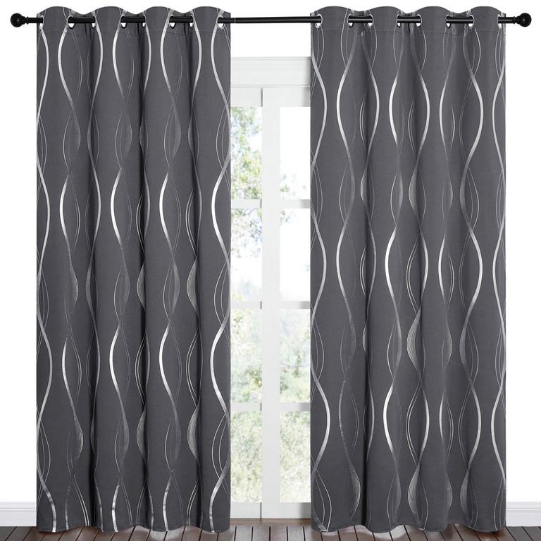 NICETOWN BLACKOUT CURTAINS 84IN X 52IN 2PCS