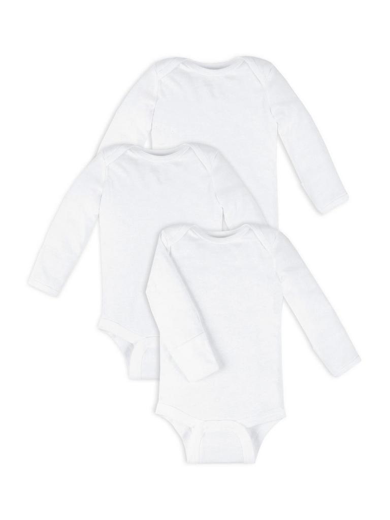 2 LITTLE STAR ORGANIC 3PK BODYSUITS 3M