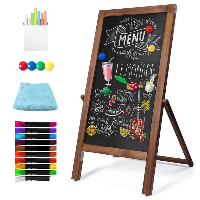 SELEAD DOUBLE SIDED CHALKBOARD SIGN 40IN X 20IN