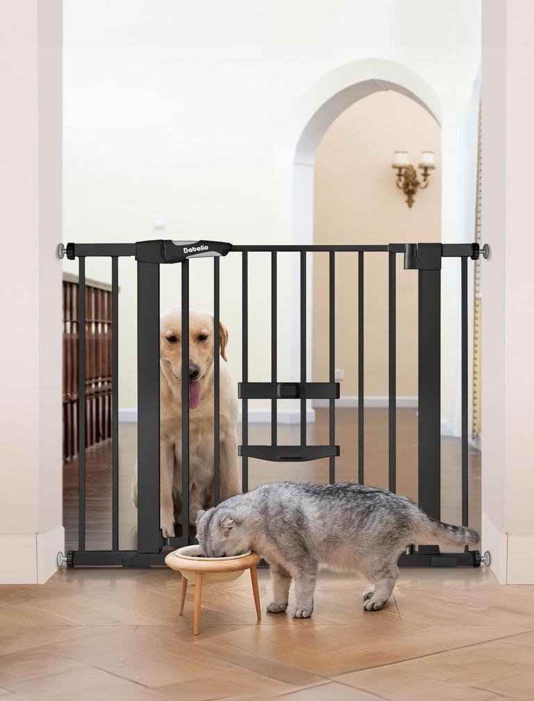 BABELIO BABY GATE 30"H X 29-40"W BLACK