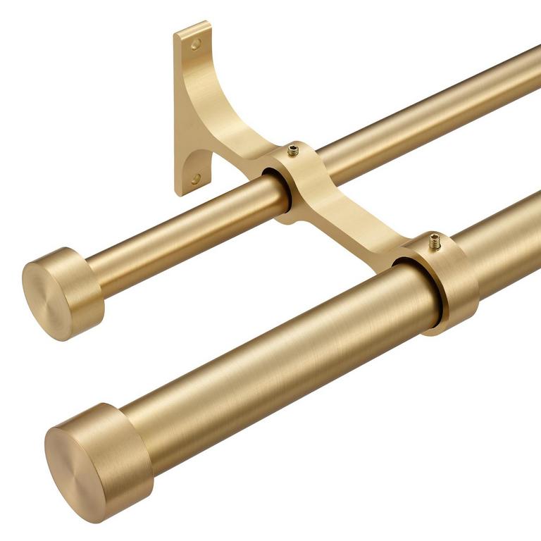 LWIIOM 72-144IN CURTAIN ROD SET