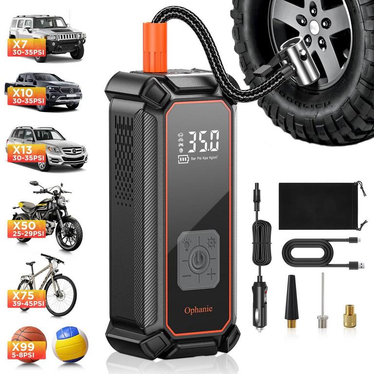 OPHANIE CORDLESS TIRE INFLATOR