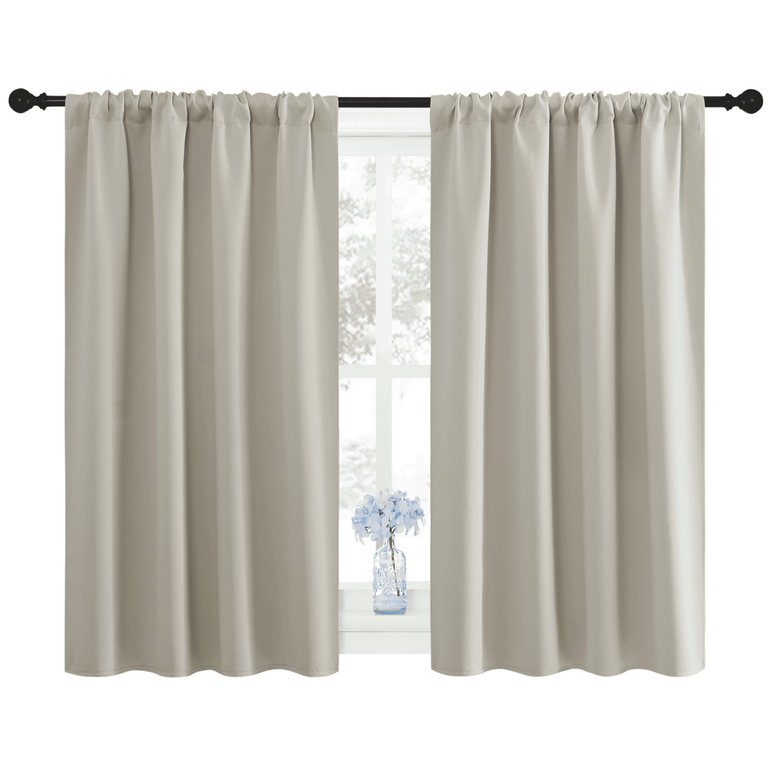 NICETOWN BLACKOUT CURTAINS 42IN X 45IN 2PK