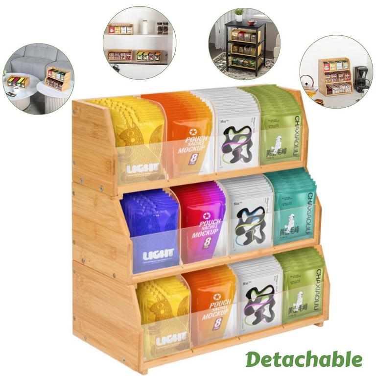 AIWFL BAMBOO TEA BAG BOX
