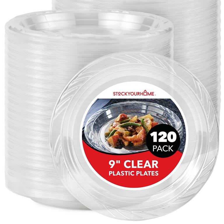 STOCK YOUR HOME 9IN PLATES 120PK