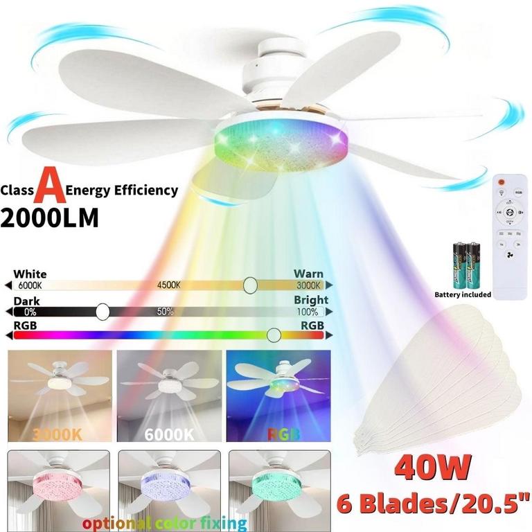 DNXNIAIFY CEILING FAN LIGHT 20.5IN