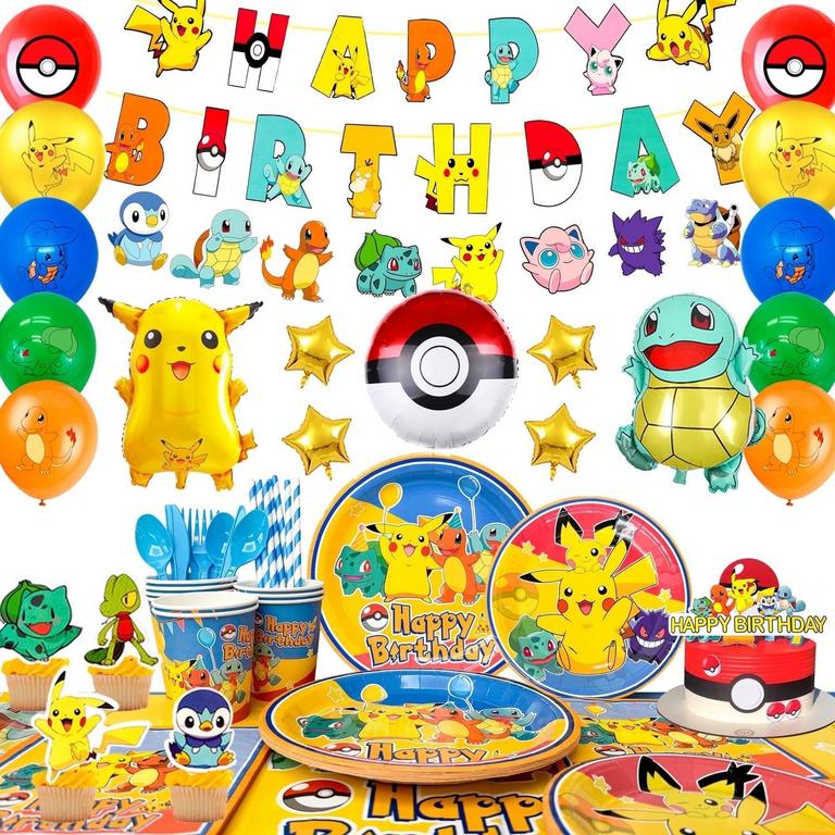 ELIFJOYDECO POKEMON PARTY SUPPLY SET