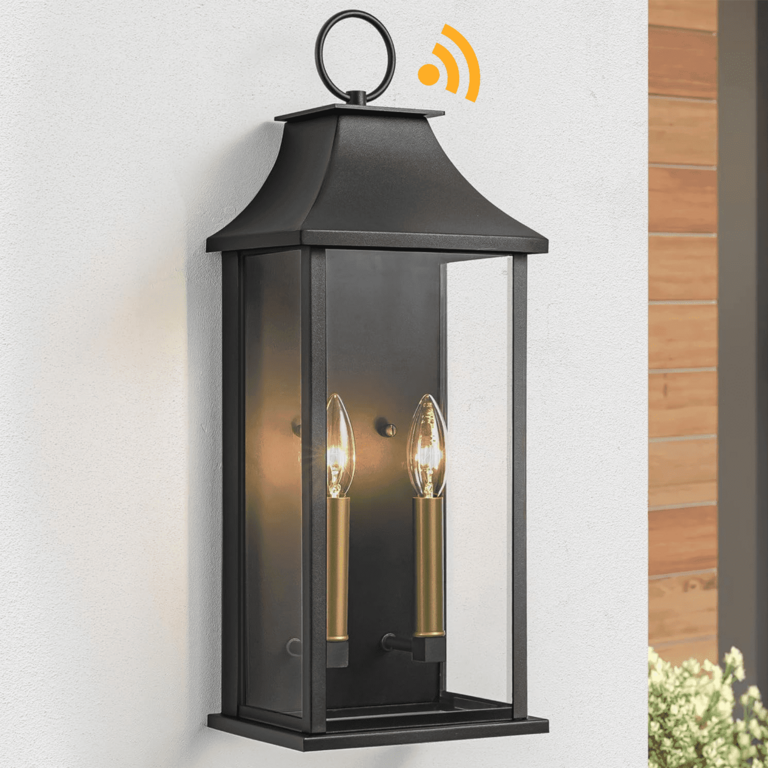 MAXAX 21IN BLACK WALL LANTERN