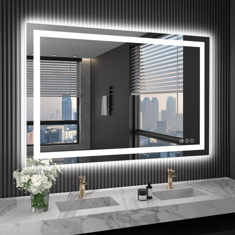 LOAAO 32IN X 48IN LED BATHROOM MIRROR