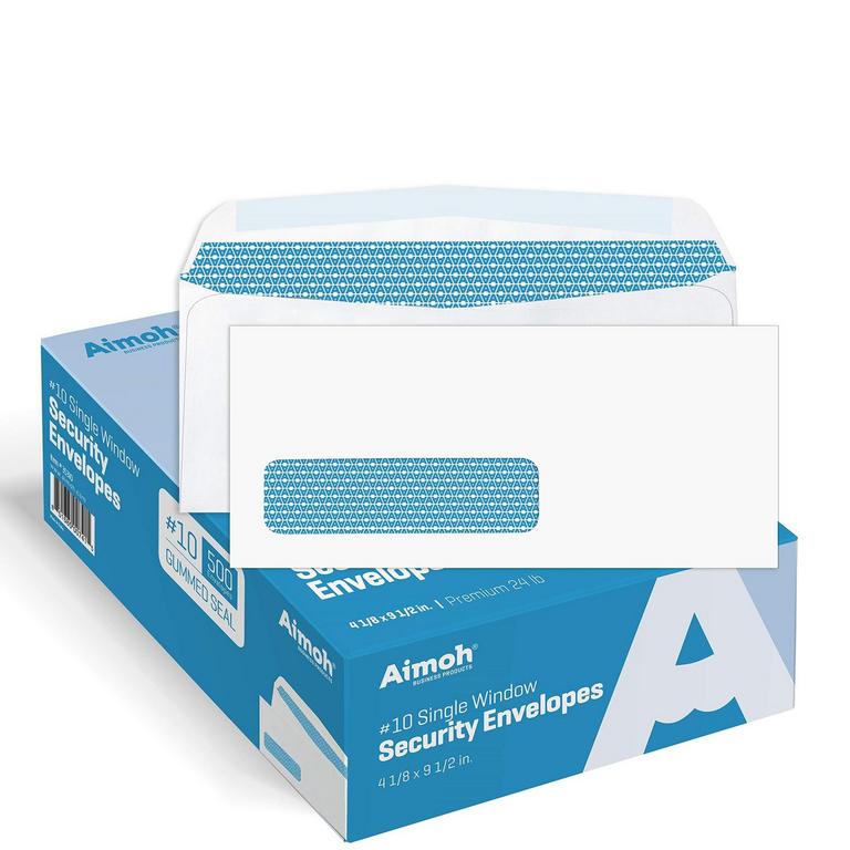 AIMOH #10 SECURITY ENVELOPES 500PK
