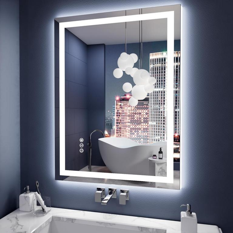 AMORHO LED BATHROOM MIRROR 36IN X 28IN
