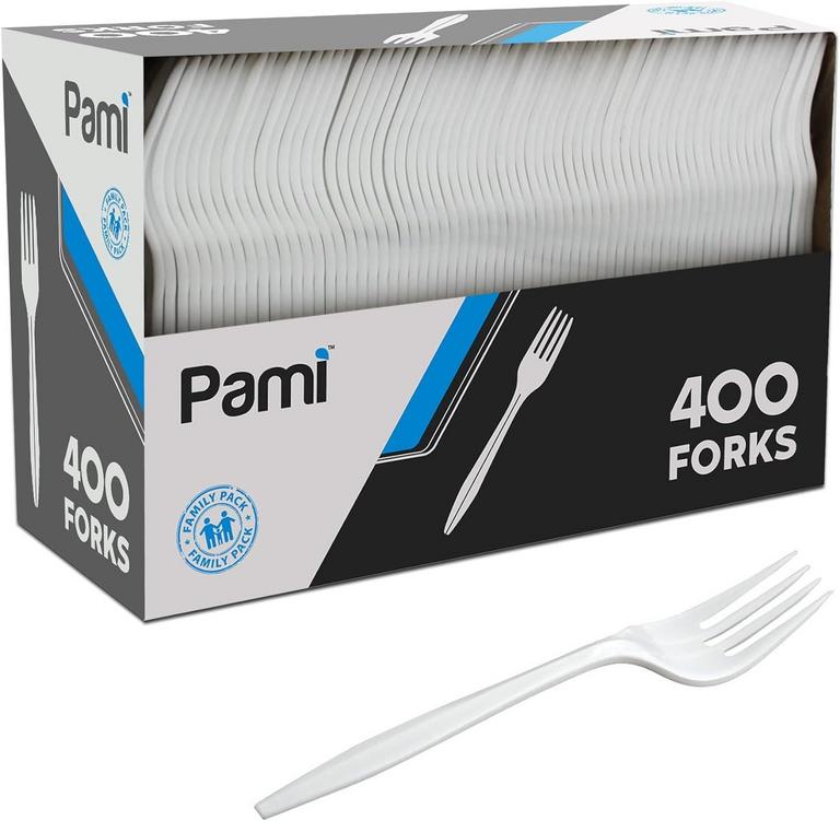 PAMI DISPOSABLE FORKS 400PK